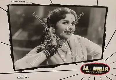 Roque M. Layton (Cinematographer), Mr India, 1961, Lobby Card