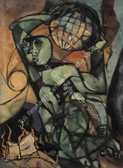 Sajal Roy (Artist), Untitled (Atlas), 1969, Painting