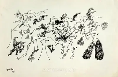 Himmat Shah (Artist), Untitled, 1995, Drawing
