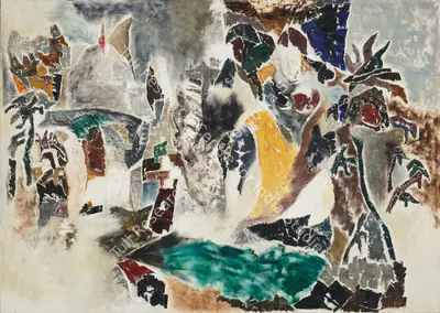Bal Chhabda (Artist), South Indian Landscape, 1974, Painting