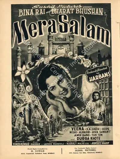 Harbans (Producer), Mera Salam, 1957, Advertisement