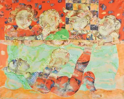 Sakti Burman (Artist), Untitled, 1985, Painting