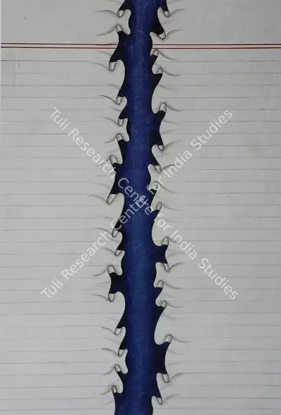 Aisha Khalid (Artist), Barbed, 2006, Painting