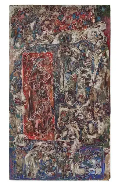 G.R. Santosh (Artist), Untitled, 1955, Painting