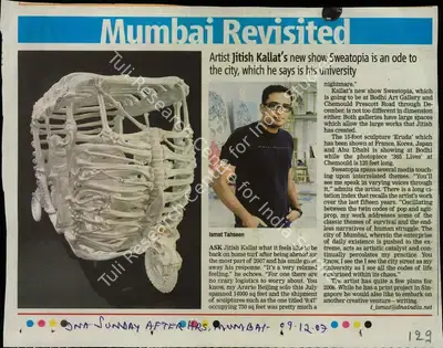 Ismat Tahseen (Reporter), Mumbai Revisited, 2007, Newspaper Clipping