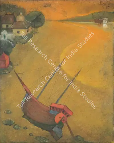 A.A. Raiba (Artist), Golden Duck, 1998, Painting