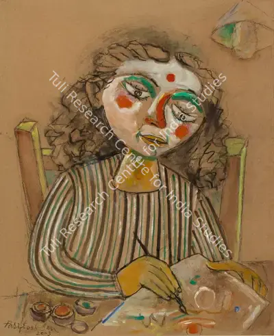 Paritosh Sen (Artist), Budding Artist, 2003, Painting