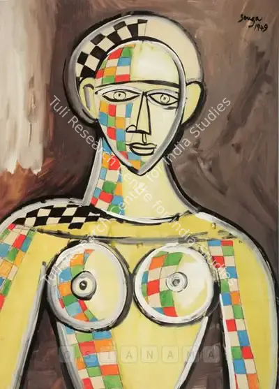 F.N. Souza (Artist), Untitled, 1949, Painting