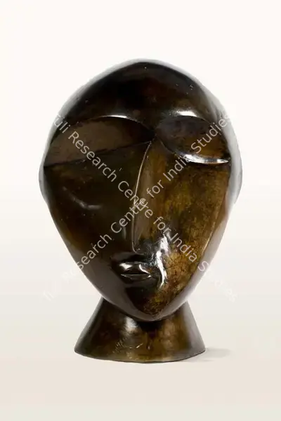 S. Roy Chowdhury (Artist), Head of a woman, 1989, Sculpture