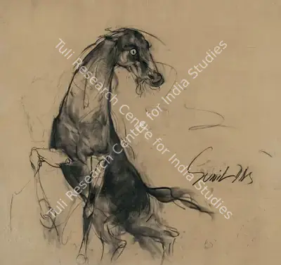 Das, Sunil (Artist). Untitled, n.d. | Painting, AG.Onl/21.06.23, 2023 · Asta Guru