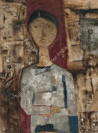 Ramkumar (Artist). Untitled (Girl), c. late 1950s | Painting, Ch.NeY/21.09.22, 2022 · Christie's