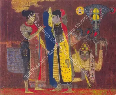 Shankar Palsikar (Artist), Affinity, 1951, Painting