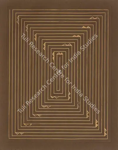 Zarina Hashmi (Artist), The Golden Route, 1982, Painting