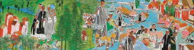 B. Prabha (Artist), Kashmir View, 1965, Painting