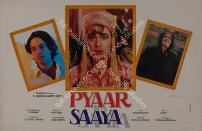 B. Subhash (Producer), Pyaar Ka Saaya, 1991, Lobby Card