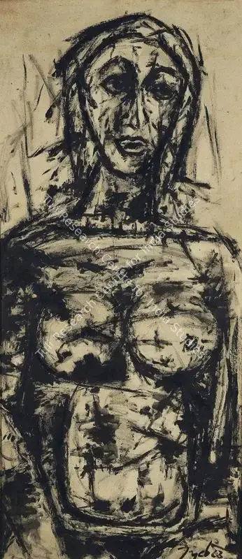 Tyeb Mehta (Artist), Untitled, 1963, Painting