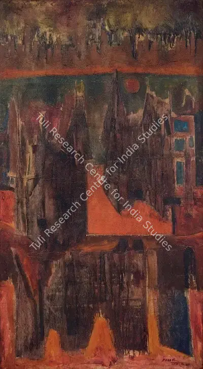 Bakre, S.K. (Artist). Coventry, 1970 | Painting, AG.Mum/28.04.24, 2024 · Asta Guru