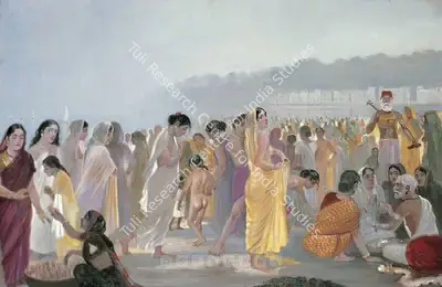 Dhurandhar, M.V. (Artist). Chowpatty Beach. Oil on canvas, 1934 | Painting | FineArts | 00600749
