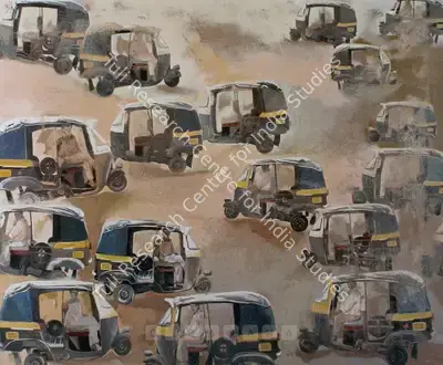Arunanshu Chowdhury (Artist), Auto Rush, 2006, Painting
