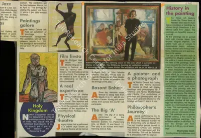 Shahnawaz Islam (Reporter), History in the Painting, 2000, Newspaper Clipping