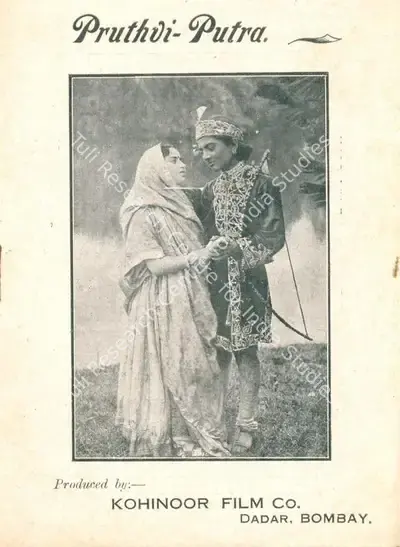 G.S. Deware (Director), Prithvi Putra, 1926, Synopsis Booklet