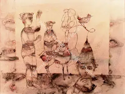 Sakti Burman (Artist), Untitled, 1976, Painting