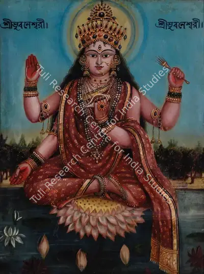 Anonymous (Artist), Sri Bhuvaneshwari, 1911, Painting