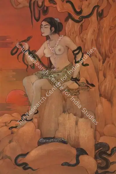 Ramgopal Vijaiwargiya (Artist), Ragini Asavari, Painting