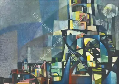 Bikash Bhattacharjee (Artist), Abstract l, 1964, Painting