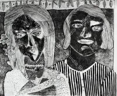 R.B. Bhaskaran (Artist), Untitled, Graphic Art