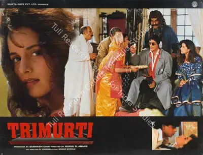 Ashok Mehta (Cinematographer), Trimurti, 1995, Lobby Card