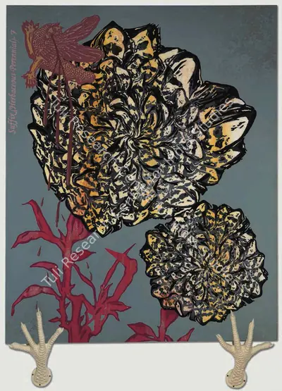 Jitish Kallat (Artist), Suffix (Herbaceous Perennial)-7, 2007, Painting