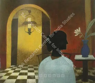Pyne, Ganesh (Artist). Night Of The Flower, n.d. | Painting, Ch.NeY/31.03.05