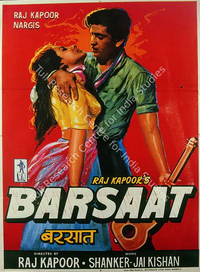Raj Kapoor (Producer), Barsaat, 1949, Full Sheet Poster