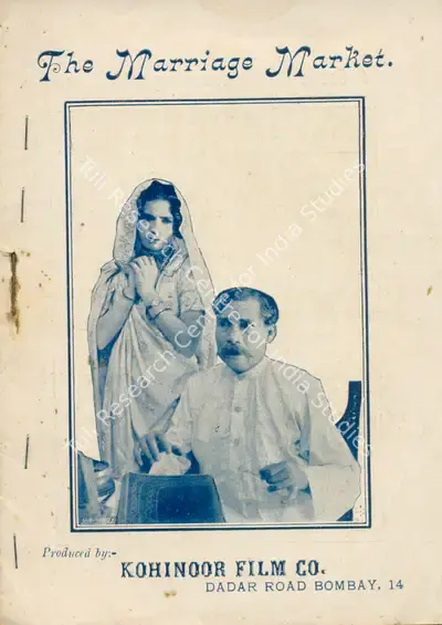 Durgabai (Director), Marriage Market, 1926, Synopsis Booklet