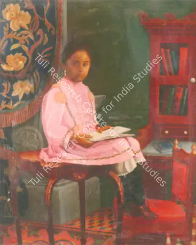 M.F. Pithawala (Artist), Portrait Of A Young Princess, Said To Be Of Gujarat, Painting