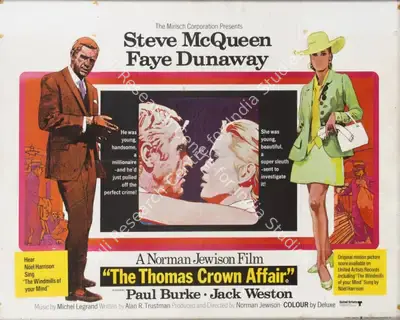 Norman Jewison (Producer), The Thomas Crown Affair, 1968, Poster