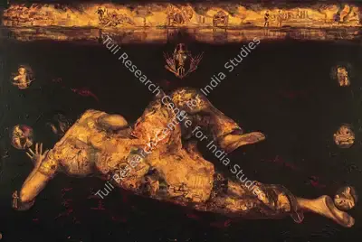 Aditya Basak (Artist), War, 2002, Painting
