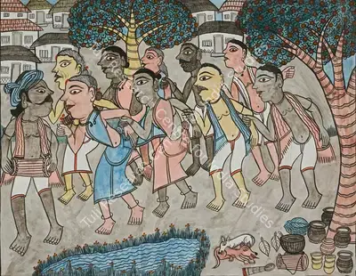 Gopal Chitrakar (Artist), Untitled, Painting