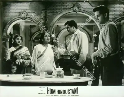 S. Mukerjee (Producer), Hum Hindustani, 1960, Lobby Card