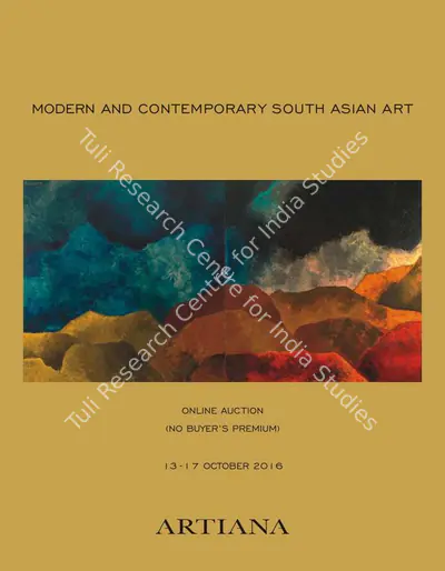 Artiana (Auction House), Modern and Contemporary South Asian Art, 2016, Auction Catalogue