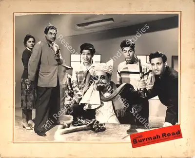 Tara Harish (Producer), Burmah Road, 1962, Photographic Still Mounted on Lobby Card