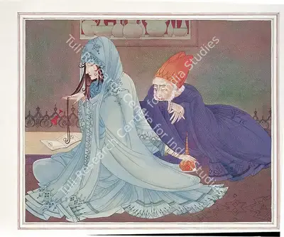 M.A.R. Chughtai (Artist), Poet's Vision, 1945, Painting