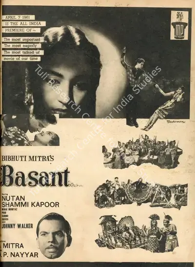 Bibhuti Mitra (Producer), Basant, 1960, Advertisement