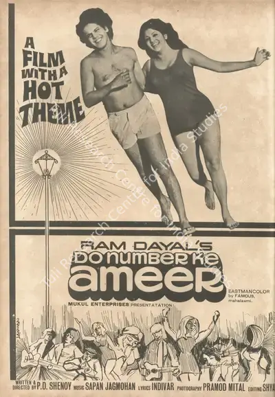 Ram Dayal (Producer), Do Number Ke Ameer, 1974, Advertisement