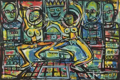 F.N. Souza (Artist), Untitled, 1948, Painting