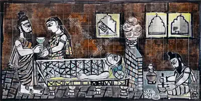 Badri Narayan (Artist), Untitled, 1961, Painting