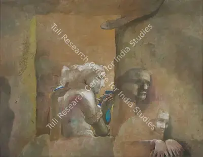 Bikash Bhattacharjee (Artist), Ceremony, 1992, Painting