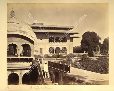 William Baker (Photographer), The Gopal Bhawan, Deeg, 1866, Antiquarian Photograph