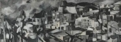 Akbar Padamsee (Artist), Greek Landscape, 1960, Painting